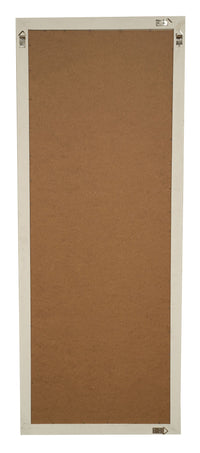 Biscottini Specchio Specchiera da parete e appendere verticale/orizzontale L72xPR3xH180 cm finitura bianco anticato