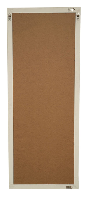 Biscottini Specchio Specchiera da parete e appendere verticale/orizzontale L72xPR3xH180 cm finitura bianco anticato