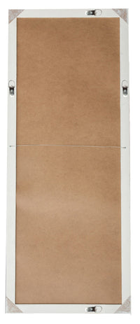 Biscottini Specchio Specchiera da parete e appendere verticale/orizzontale L72xPR4xH180 cm finitura bianca anticata.