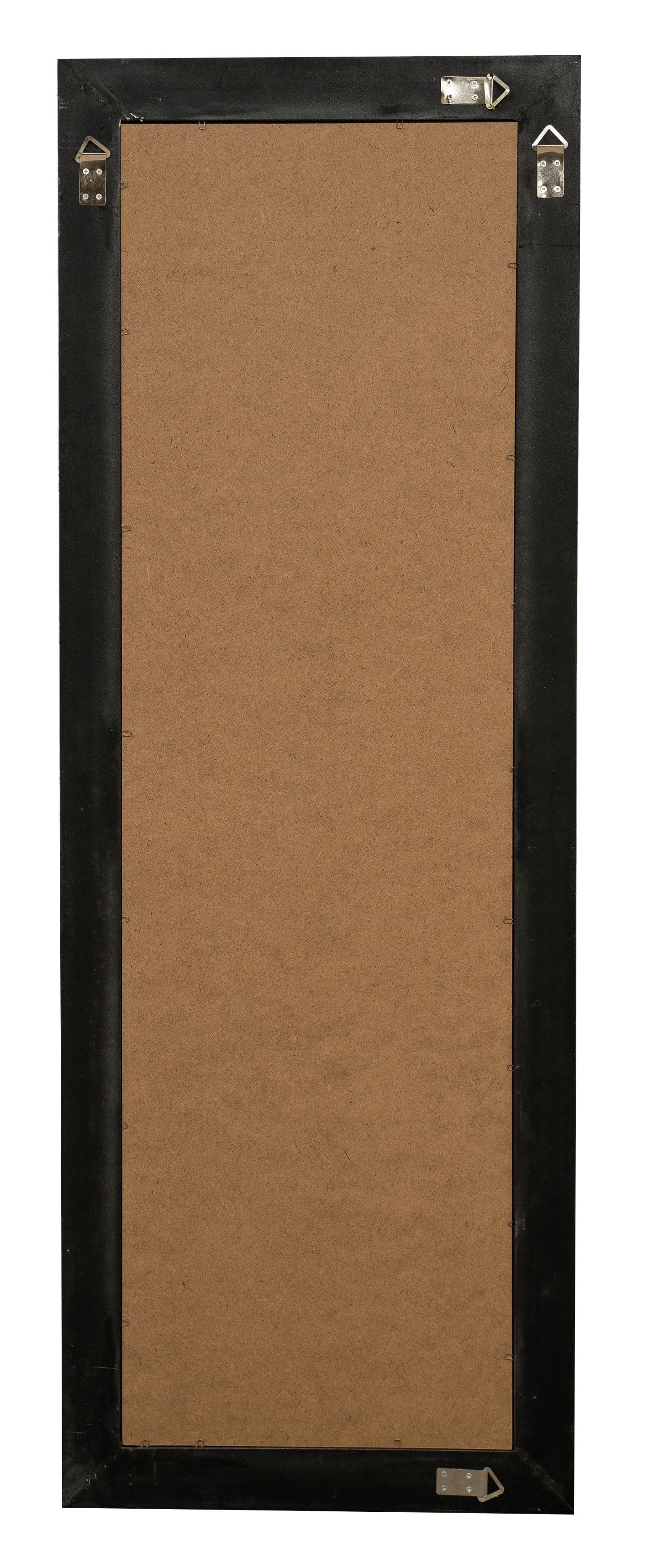 Biscottini Specchio Specchiera Impero da parete e appendere verticale/orizzontale L50xPR4xH140 cm finitura argento e nero anticato