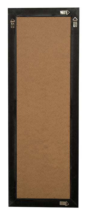 Biscottini Specchio Specchiera Impero da parete e appendere verticale/orizzontale L50xPR4xH140 cm finitura argento e nero anticato