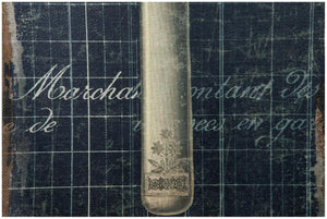 Biscottini Stampa 'COLTELLO' su tela in juta grezza anticata L40xPR2xH120 cm dimensioni