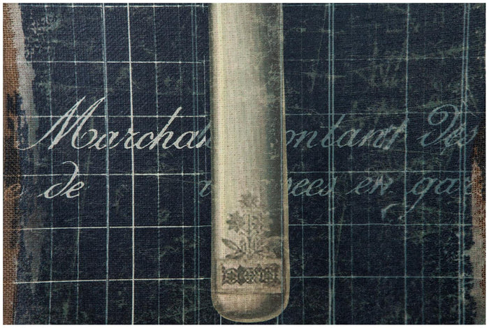 Biscottini Stampa 'COLTELLO' su tela in juta grezza anticata L40xPR2xH120 cm dimensioni