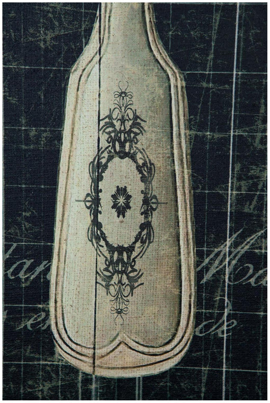 Biscottini Stampa 'CUCCHIAIO' su tela in juta grezza anticata L40xPR2xH120 cm dimensioni