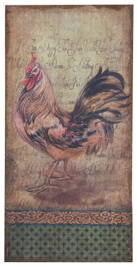 Biscottini Stampa 'GALLO' su tela in juta grezza anticata dimensioni L40xPR3xH80 Offerta