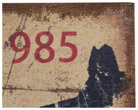 Biscottini Stampa 'ROUTE 66' su tela in juta grezza anticata L90xPR2xH60 cm dimensioni