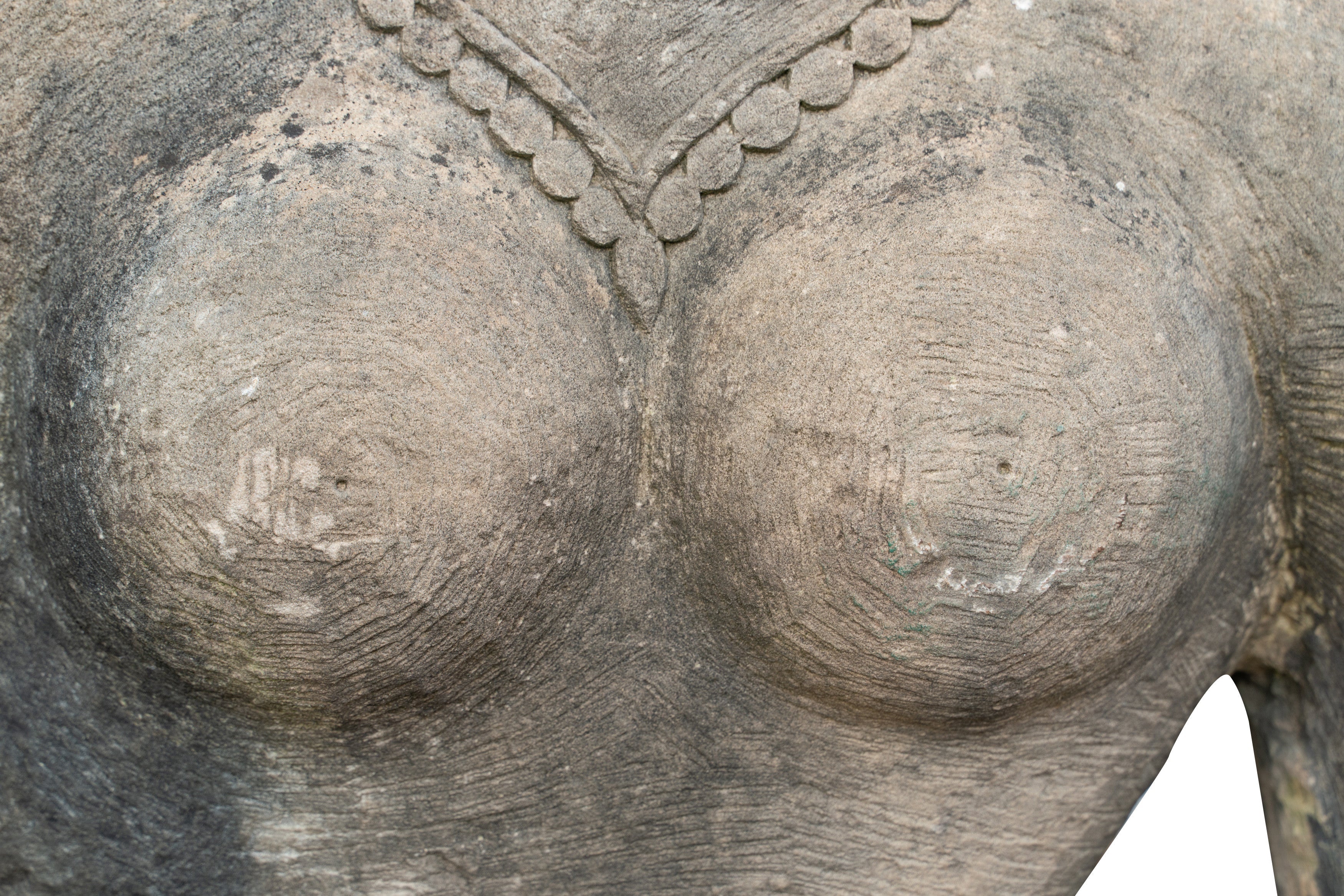 Biscottini Statua corpo di donna in pietra raffigurante larghezza profondità Offerta