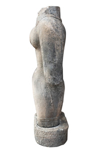 Biscottini Statua corpo di donna in pietra raffigurante larghezza profondità Offerta