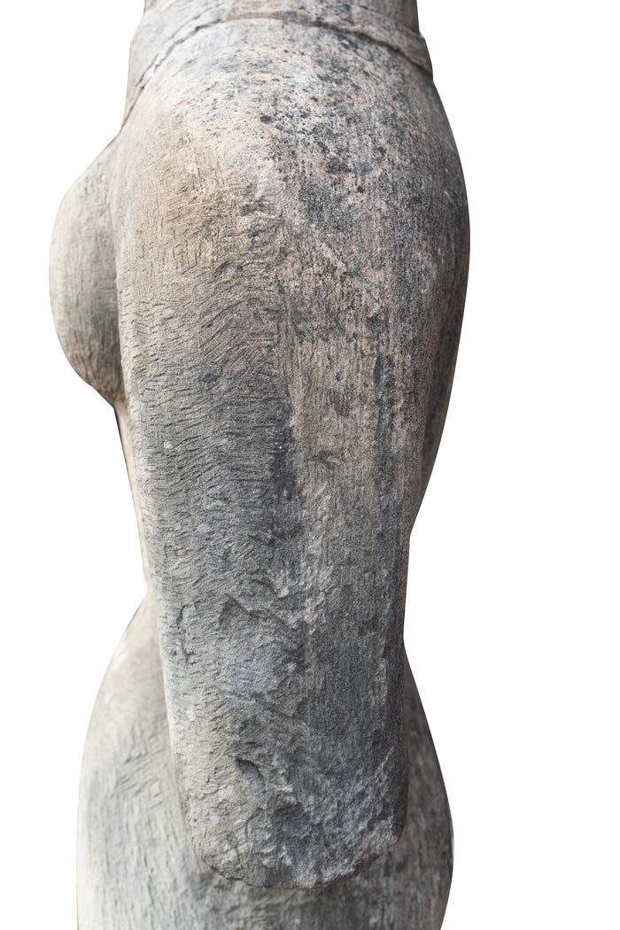 Biscottini Statua corpo di donna in pietra raffigurante larghezza profondità Offerta