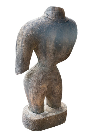 Biscottini Statua corpo di donna in pietra raffigurante larghezza profondità Offerta