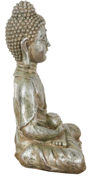Biscottini Statua di Buddha in resina finitura oro anticato L36xPR29xH60 cm Statuetta