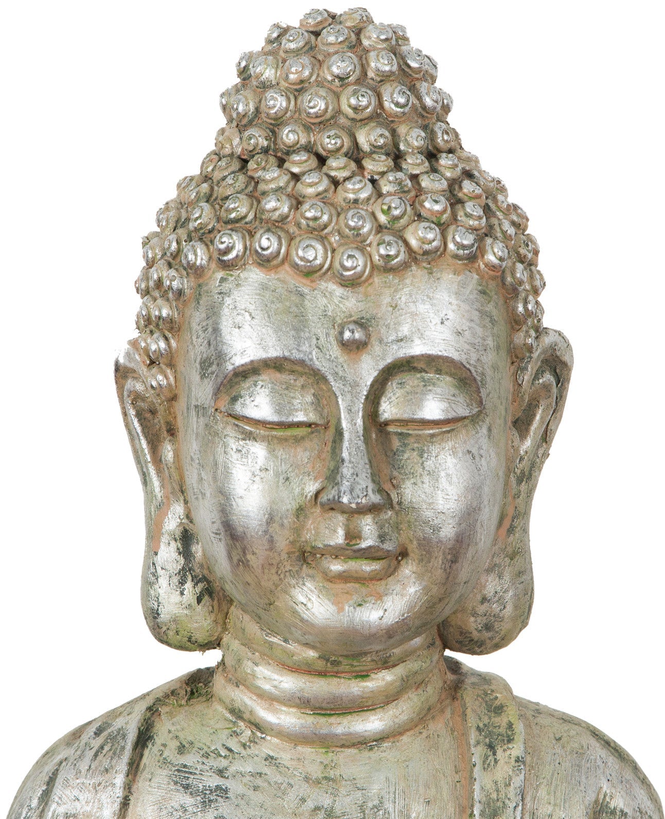 Biscottini Statua di Buddha in resina finitura oro anticato L36xPR29xH60 cm Statuetta