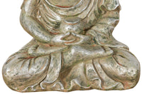 Biscottini Statua di Buddha in resina finitura oro anticato L36xPR29xH60 cm Statuetta