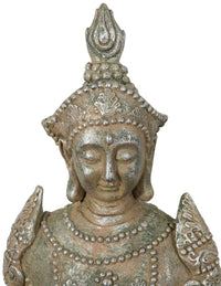 Biscottini Statua di Buddha in resina finitura oro anticato L42xPR38xH75 cm Statuetta