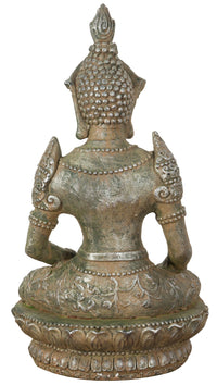 Biscottini Statua di Buddha in resina finitura oro anticato L42xPR38xH75 cm Statuetta