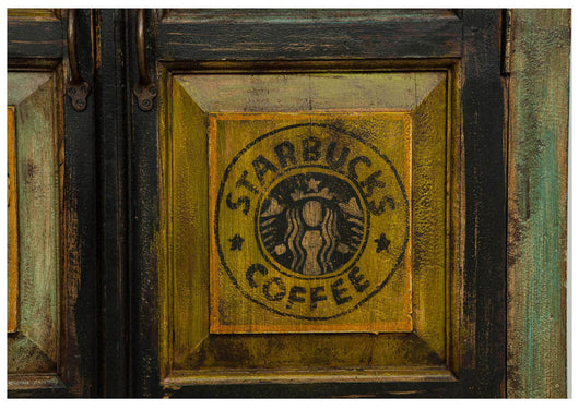 Biscottini Stipo in legno massiccio dipinto a mano L83xPR38xH150 cm Solido stile vintage