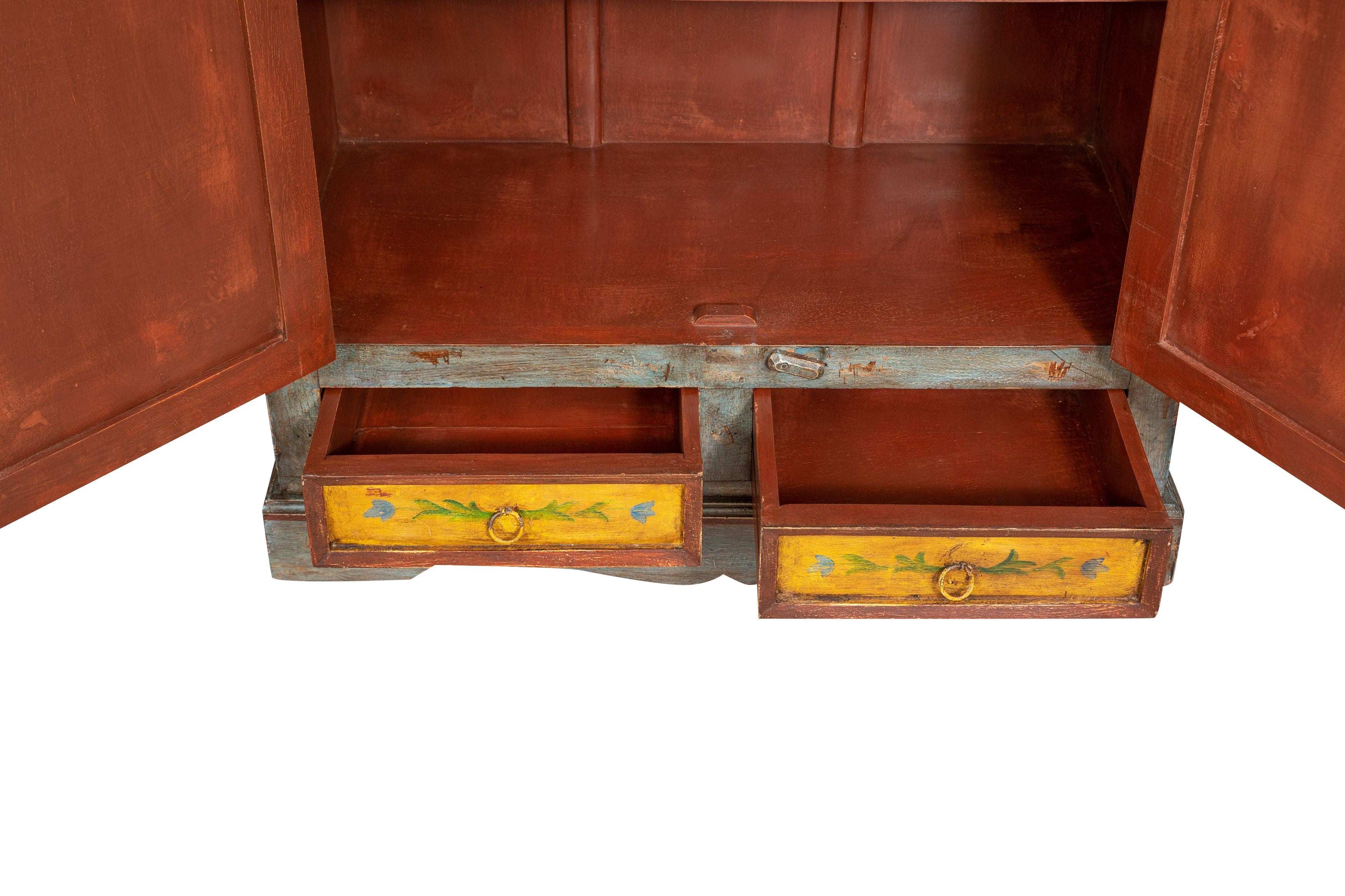 Biscottini Stipo in legno massiccio dipinto a mano Molto solido robusto Offerta Speciale