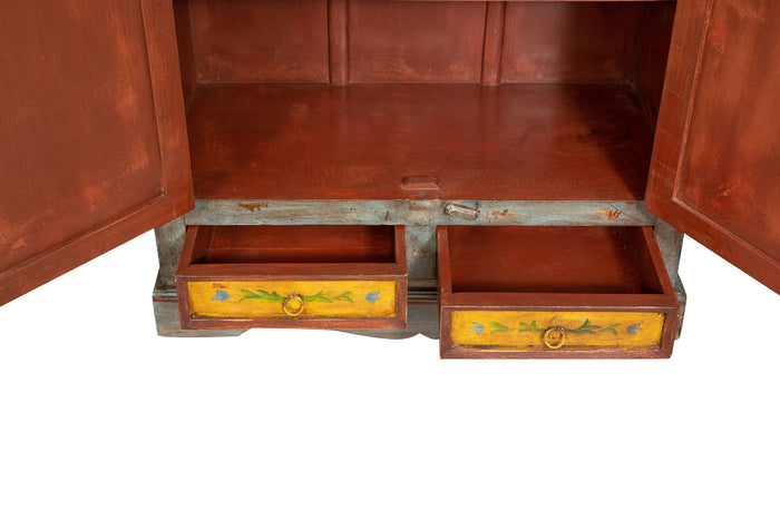 Biscottini Stipo in legno massiccio dipinto a mano Molto solido robusto Offerta Speciale