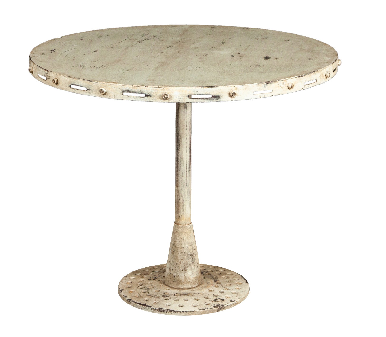 Biscottini TAVOLO PIEGHEVOLE IN FERRO BATTUTO FINITURA BIANCA ANTICATA dimensioni Offerta