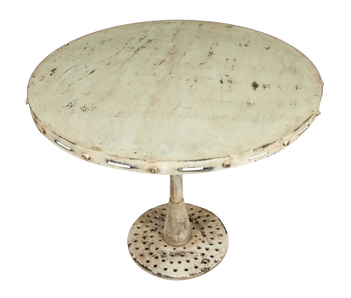 Biscottini TAVOLO PIEGHEVOLE IN FERRO BATTUTO FINITURA BIANCA ANTICATA dimensioni Offerta