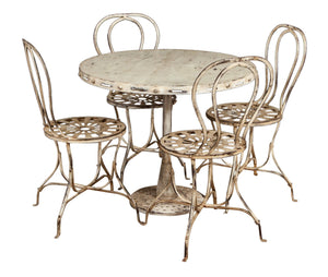 Biscottini TAVOLO PIEGHEVOLE IN FERRO BATTUTO FINITURA BIANCA ANTICATA dimensioni Offerta