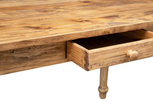 Biscottini Tavolo scrittoio Country in legno massello di tiglio. Made in Italy Offerta