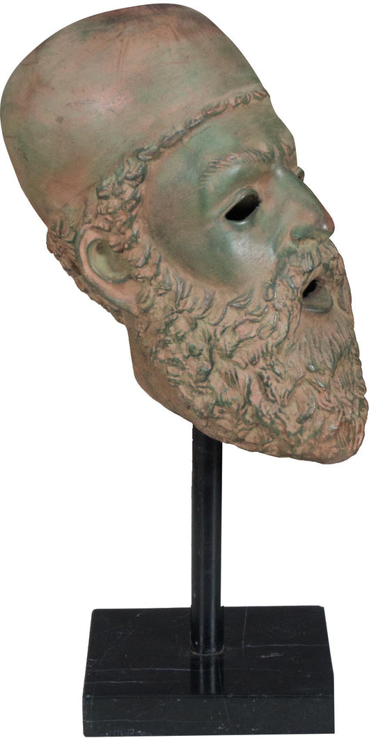 Biscottini Testa in bronzo 15x43x20 cm realizzata fusione cera L15xPR43xH20 L15xPR43xH20