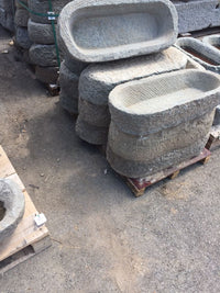 Biscottini Vasca in pietra antica, 1pc, misure assortite Vecchia pietra, passato Offerta