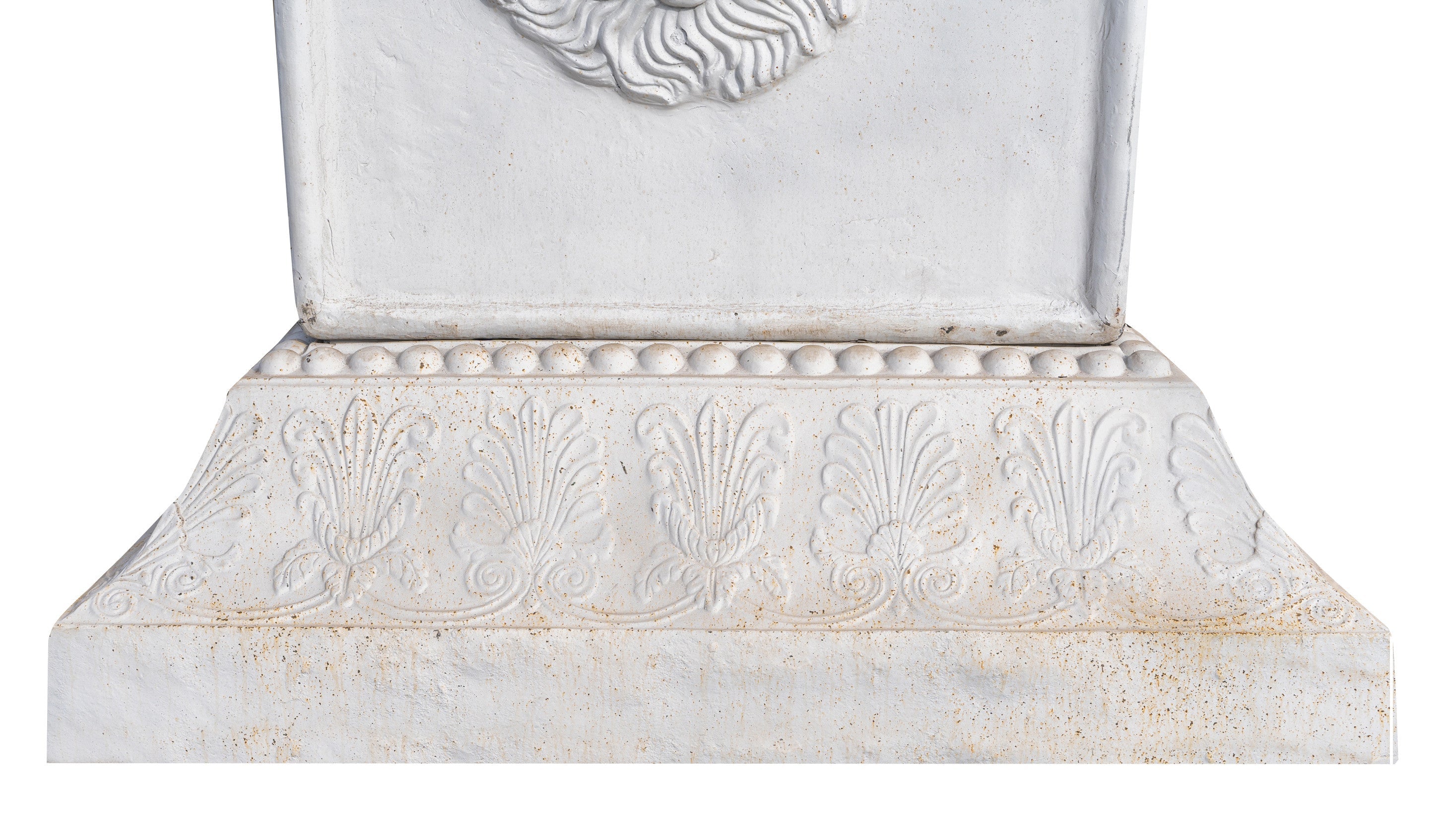 Biscottini Vaso con base in fusione di ghisa finitura bianca anticata Molto Stabile