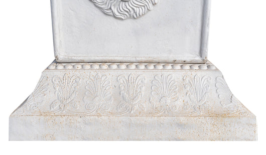 Biscottini Vaso con base in fusione di ghisa finitura bianca anticata Molto Stabile