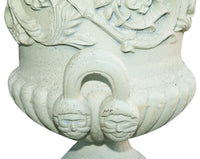 Biscottini Vaso diam.57xH80 cm con base L44xPR44xH69 cm in fusione di ghisa Stabile