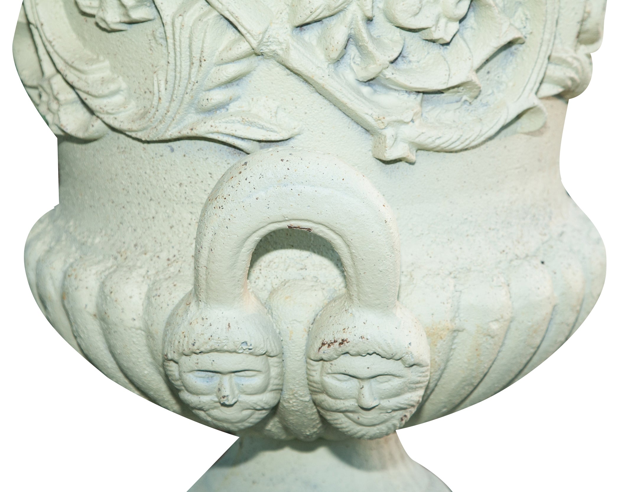 Biscottini Vaso diam.57xH80 cm con base L44xPR44xH69 cm in fusione di ghisa Stabile