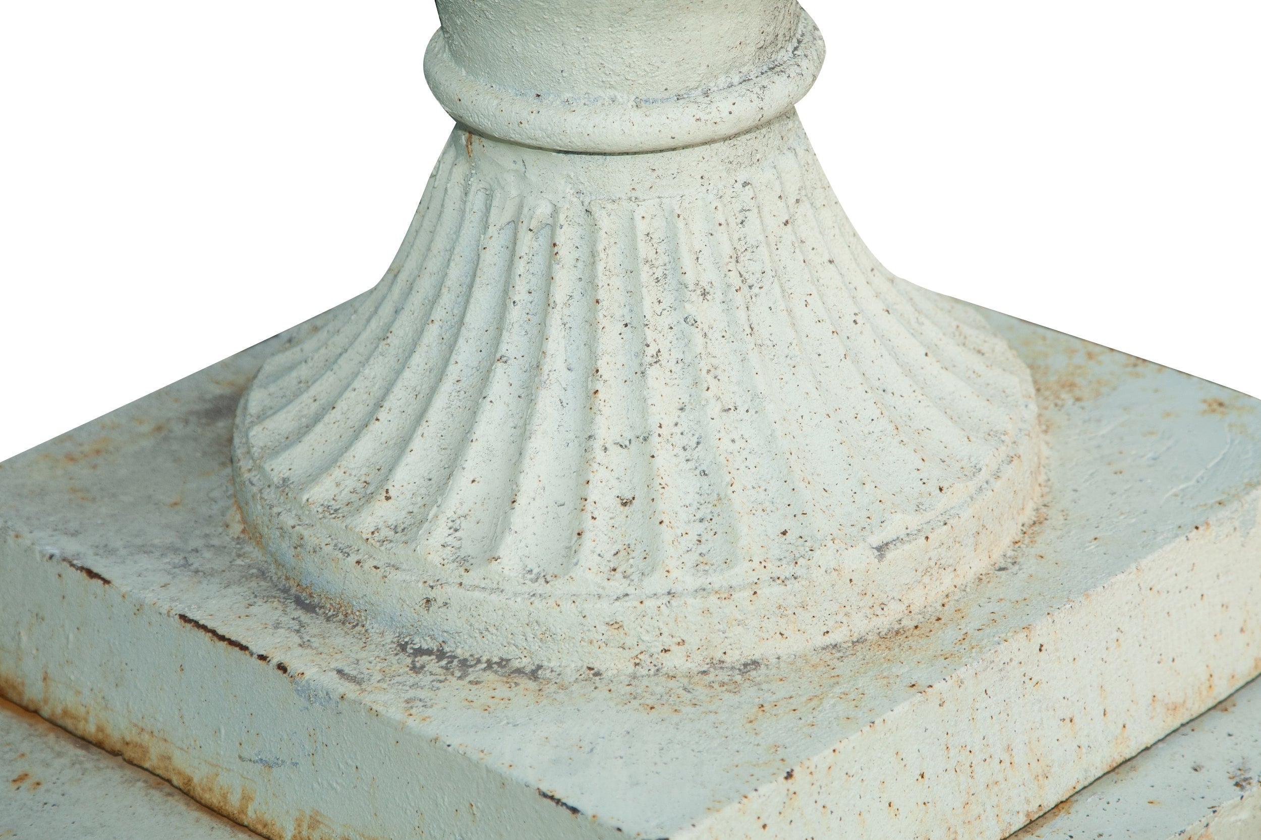 Biscottini Vaso diam.57xH80 cm con base L44xPR44xH69 cm in fusione di ghisa Stabile