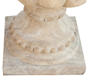 Biscottini VASO FESTONATO INVECCHIATO IN PIETRA conca festonata giardino Offerta Speciale