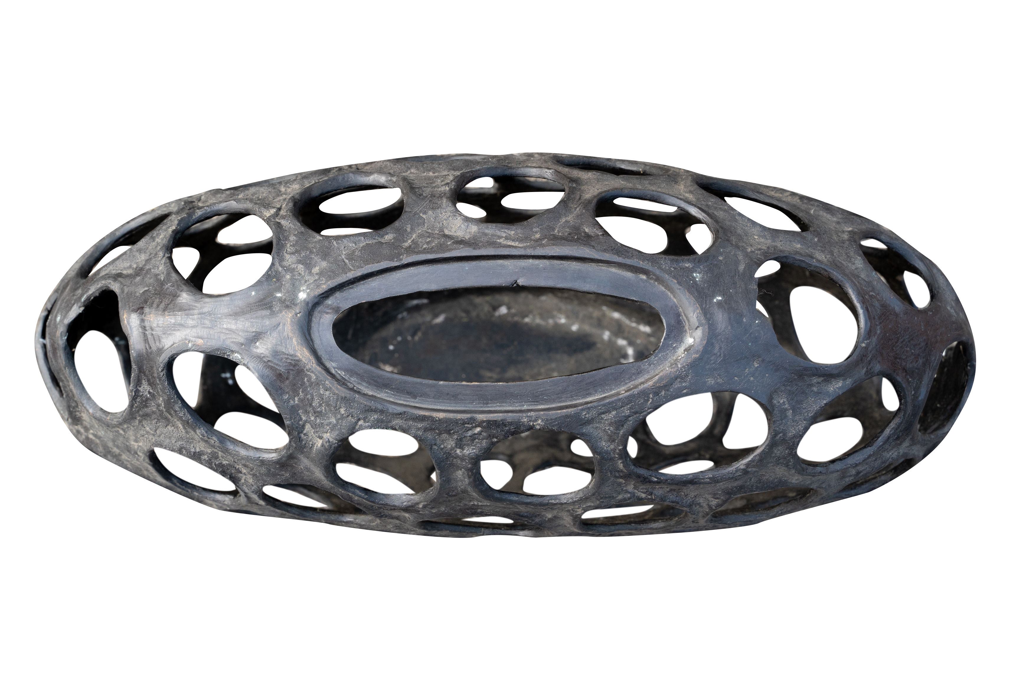 Biscottini Vaso in fusione di bronzo L53xPR23xH48 cm Molto Stabile robusto Offerta