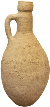 Biscottini Vecchia anfora giara con manico in terracotta L27xPR27xH60 cm manici diametro