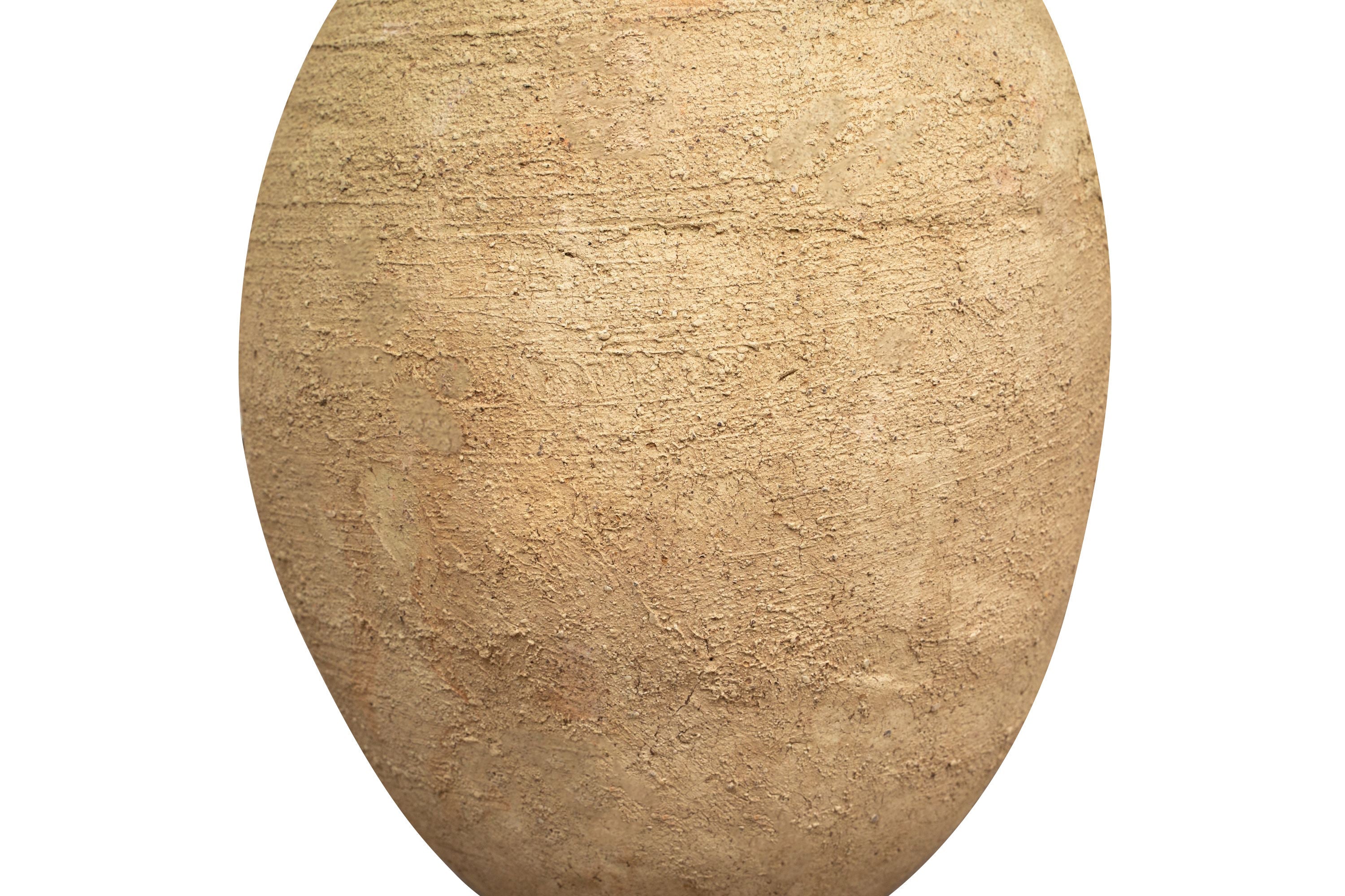 Biscottini Vecchia anfora giara con manico in terracotta L27xPR27xH60 cm manici diametro