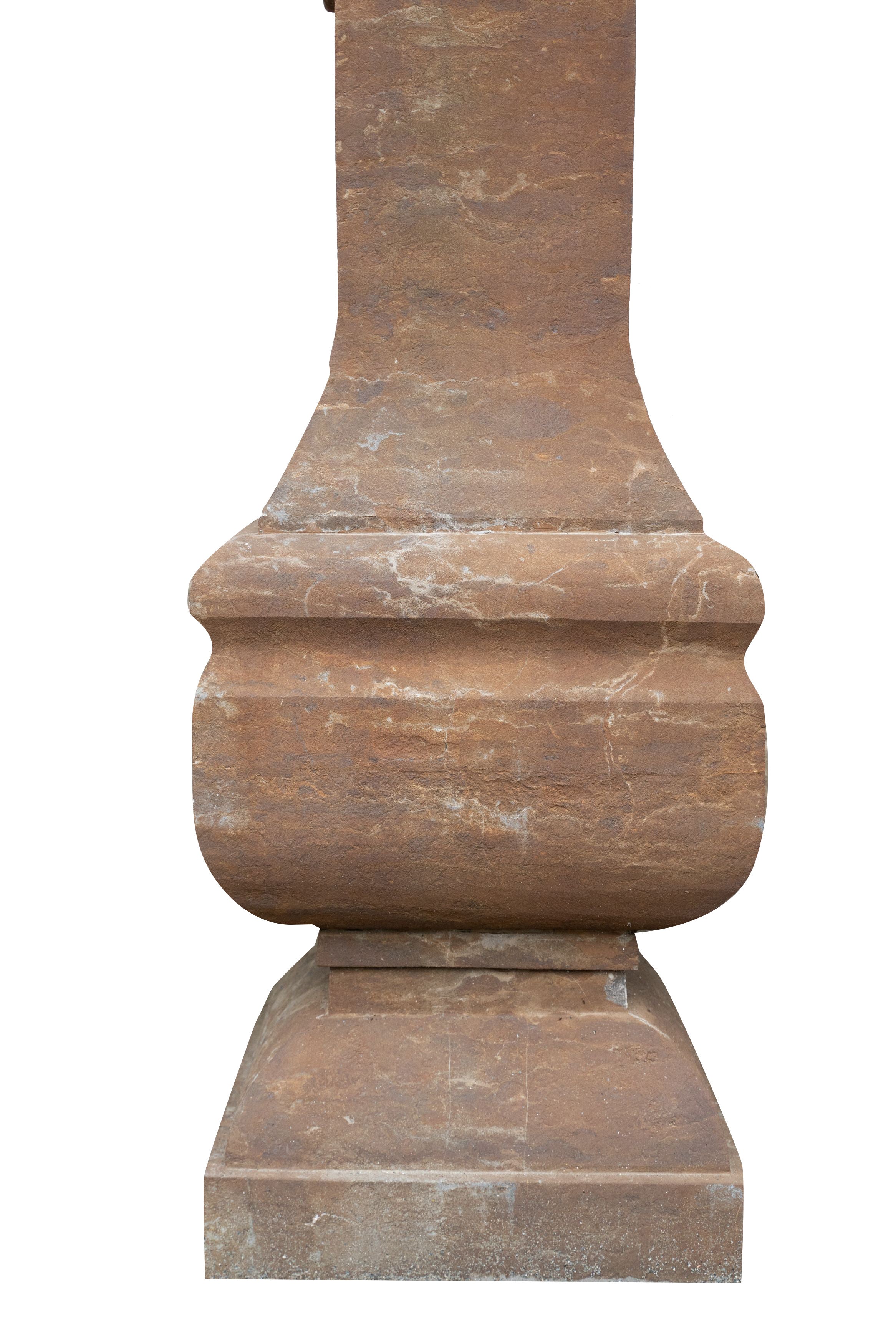 Biscottini Vecchia base portavaso in pietra Molto solida robusta Offerta Speciale Qualità