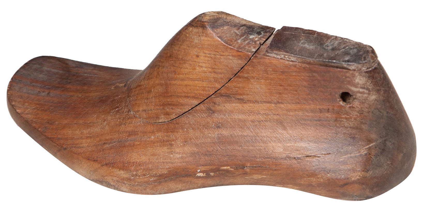 Biscottini Vecchia forma di scarpa anticata in legno misure e forme assortite usata