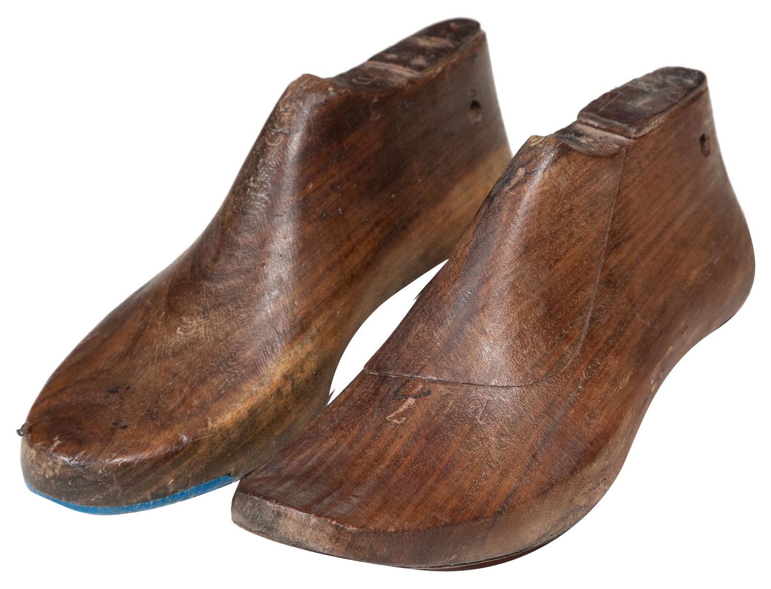 Biscottini Vecchia forma di scarpa anticata in legno misure e forme assortite usata