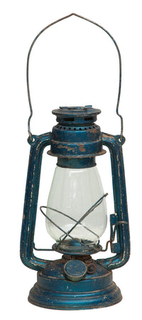 Biscottini Vecchia lanterna miniera a petrolio in metallo L15xPR15xH32 cm finiture assortite