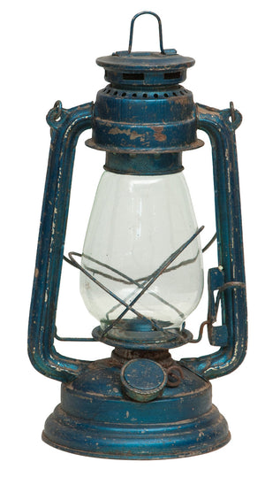 Biscottini Vecchia lanterna miniera a petrolio in metallo L15xPR15xH32 cm finiture assortite