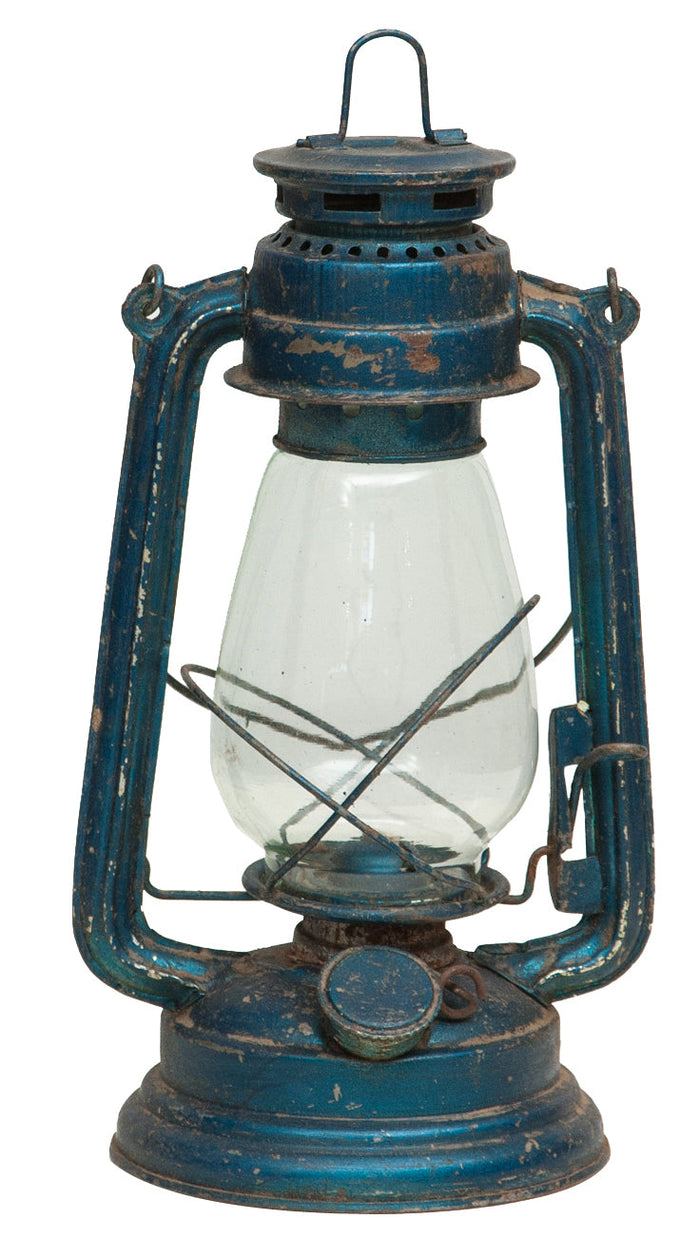 Biscottini Vecchia lanterna miniera a petrolio in metallo L15xPR15xH32 cm finiture assortite