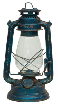 Biscottini Vecchia lanterna miniera a petrolio in metallo L15xPR15xH32 cm finiture assortite