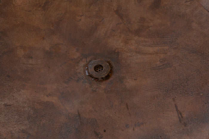 Biscottini VECCHIO CONTENITORE IN FERRO BATTUTO /crogiolo braciere dimensioni Offerta