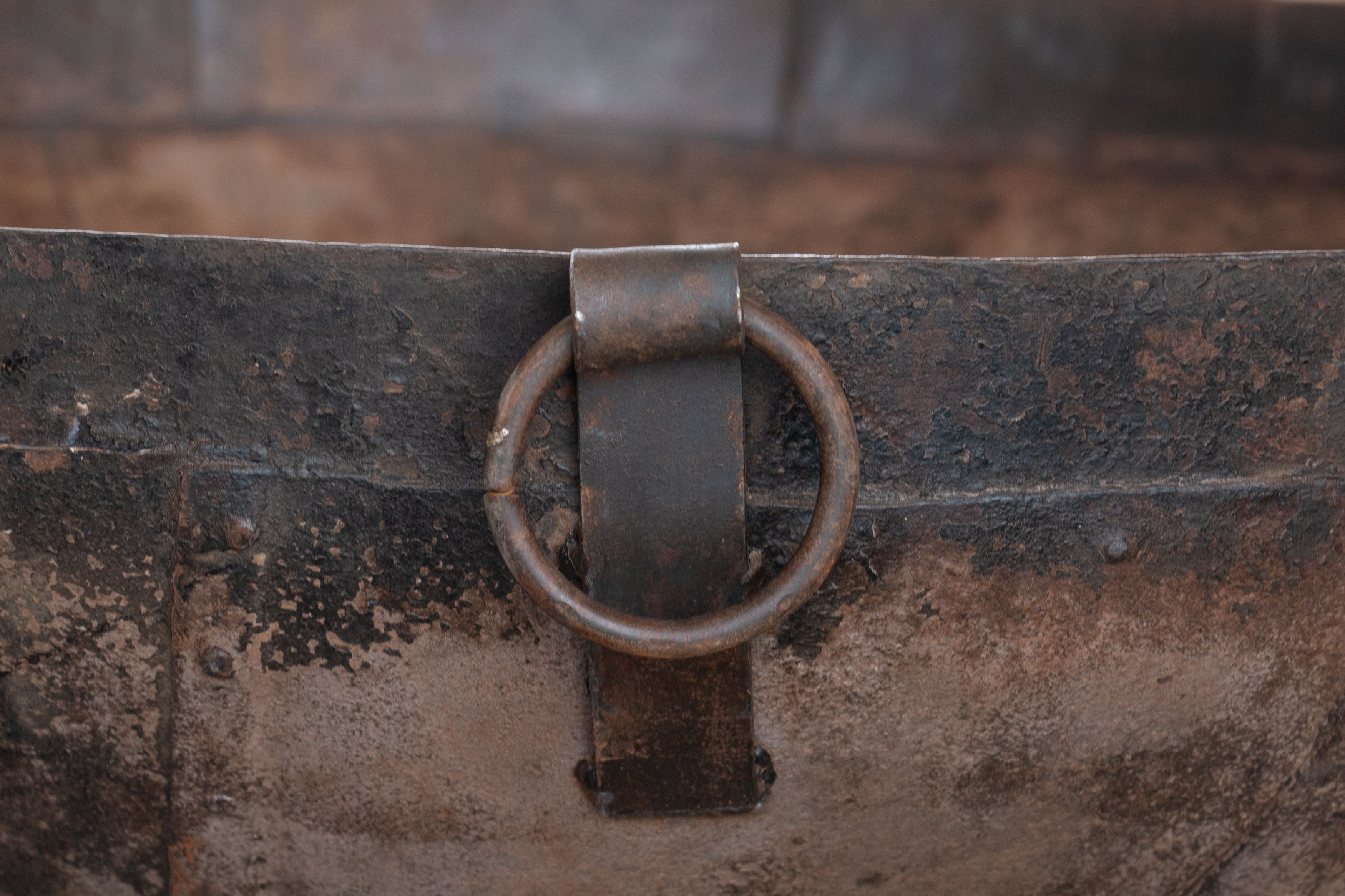 Biscottini VECCHIO CONTENITORE IN FERRO BATTUTO /crogiolo braciere dimensioni Offerta