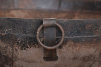 Biscottini VECCHIO CONTENITORE IN FERRO BATTUTO /crogiolo braciere dimensioni Offerta