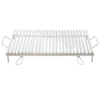 BISTECCHIERA DIETETICA INOX graticola in acciaio 4 manici cm. 70x45