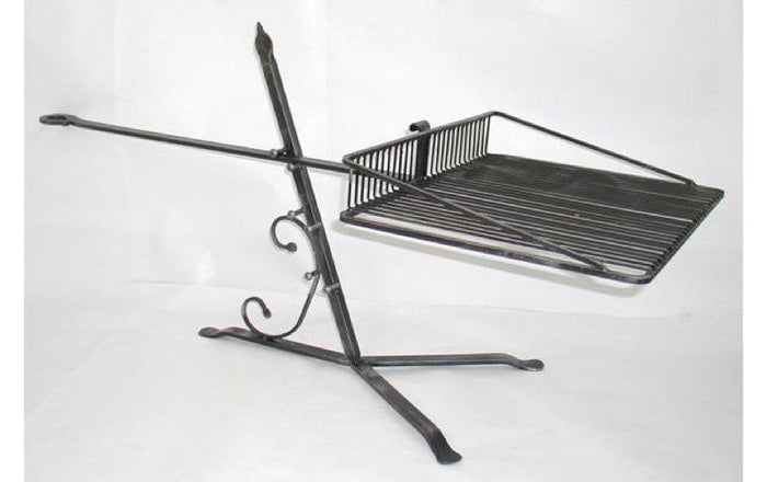 BISTECCHIERA GRATICOLA GRIGLIA CON BASE APPOGGIO PER CAMINETTO E FORNO