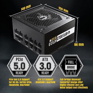 BITFENIX BFG GOLD 850W (80+ Gold) ATX 3.0 - Alimentatore PC - 850W
